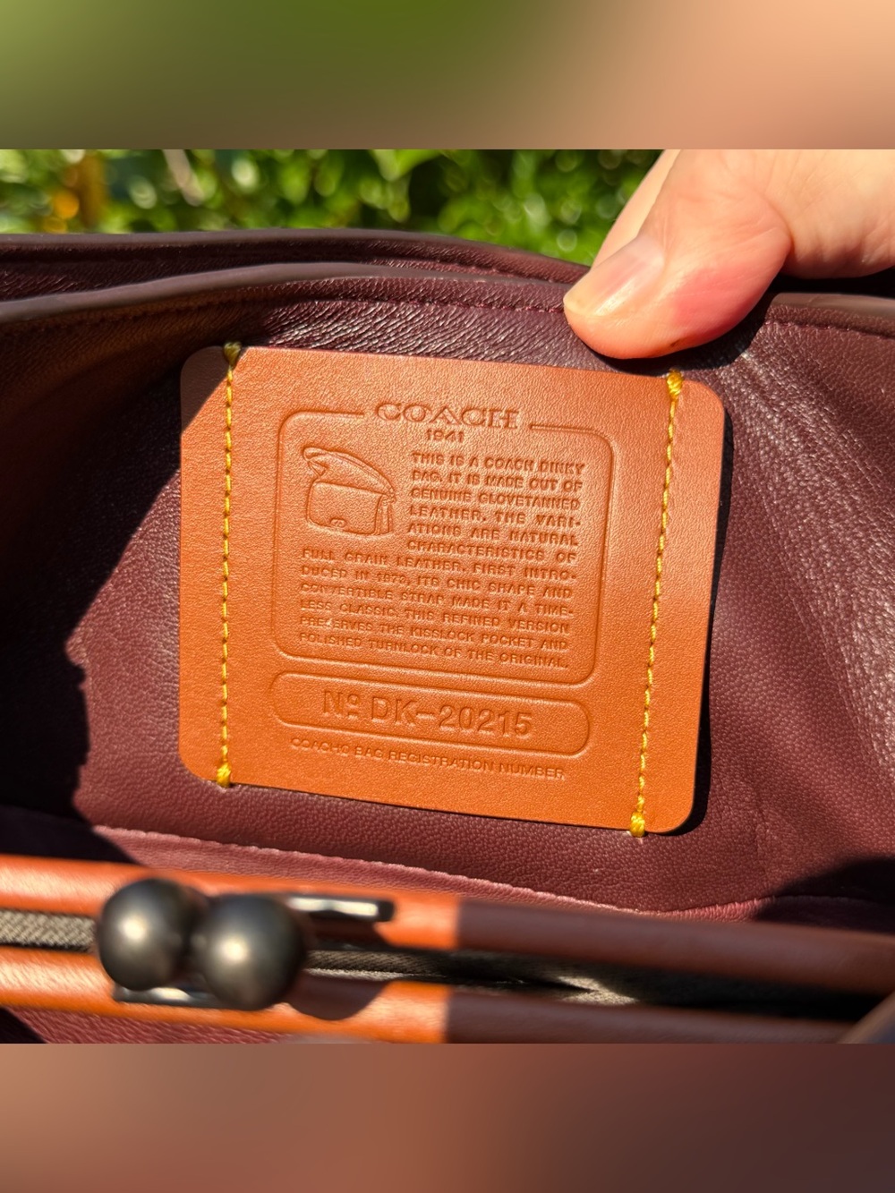 Coach Dinky In Colorblock 56263 - Picture 11 of 11